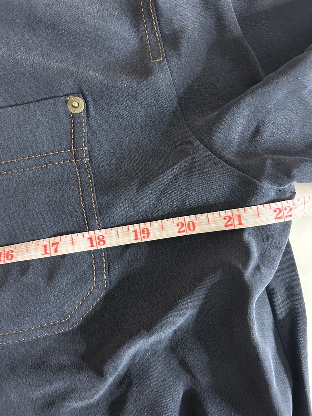 NWT COS (size 4) DENIM-EFFECT SILK SHIRT - Picture 11 of 13